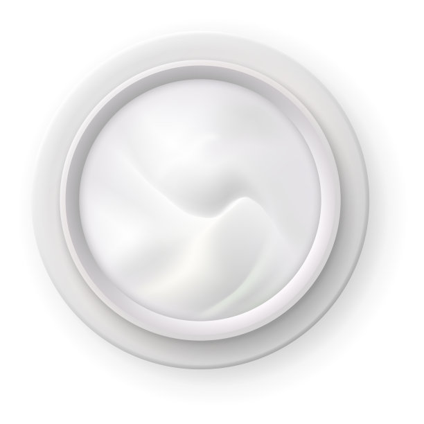 化妆品霜罐顶部逼真图片下载