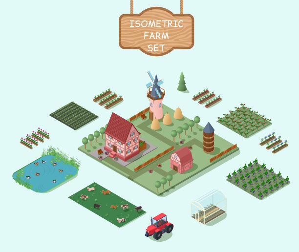 等距农场元素设置图片下载