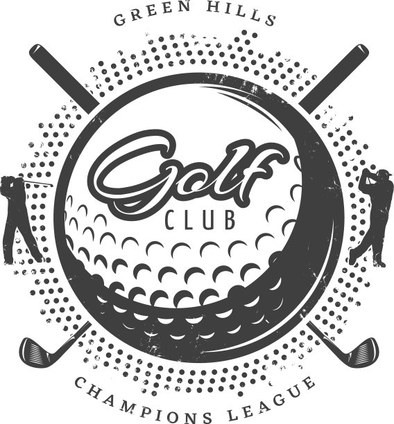 古董高尔夫标识图片下载