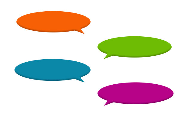 多色椭圆气泡演讲图片下载