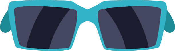 运动太阳镜平面风格的图标图片下载