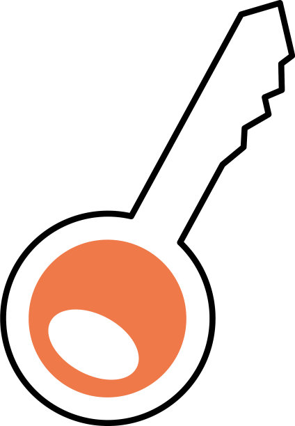 图标键图像半线条半色彩风格图片下载