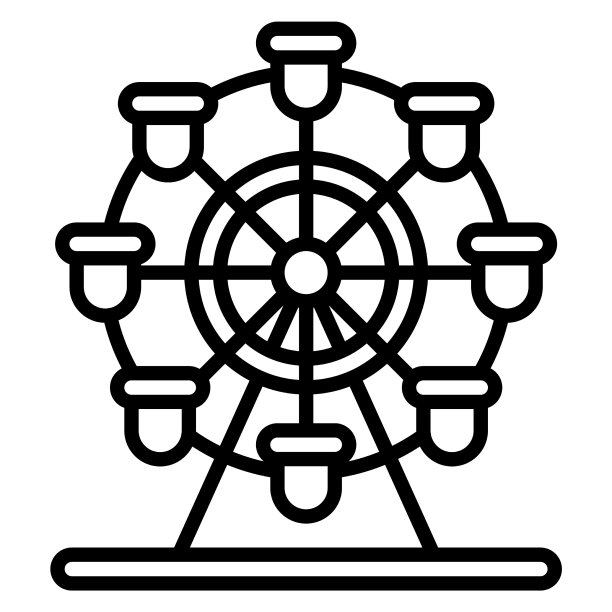 冰雪覆盖的摩天轮象征着冬季城市相关图片下载