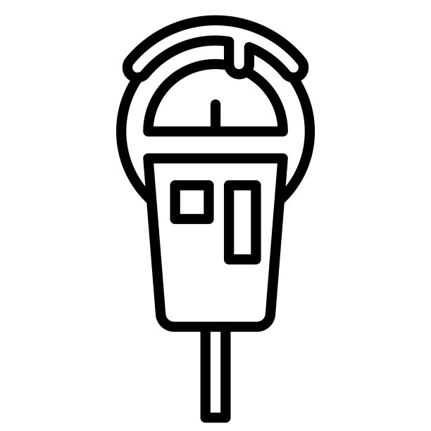 冬季城市停车收费表图标图片下载