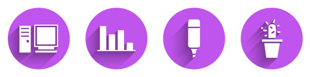 设置计算机显示器饼图信息图表图片下载