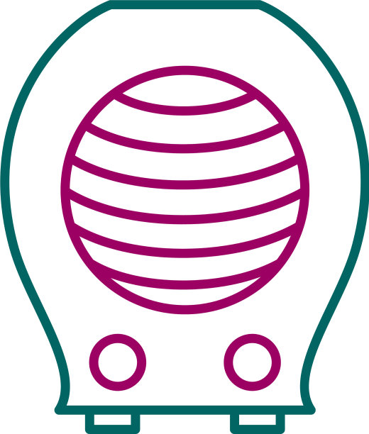 独特的暖风机线条图标图片下载