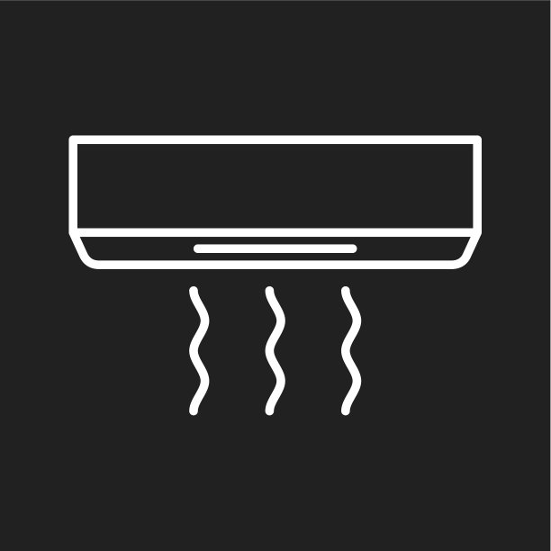 独特的空气幕线条图标图片下载