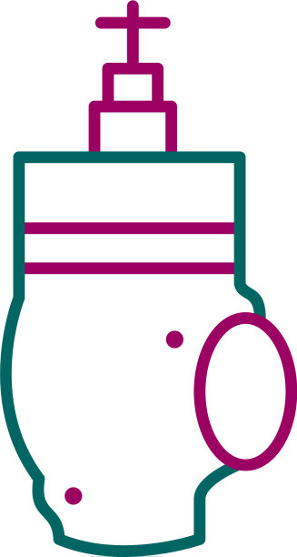 独特的阀门管路图标图片下载