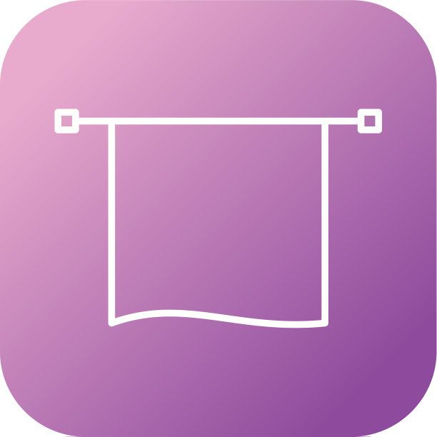 独特的毛巾烘干机线路图标图片下载