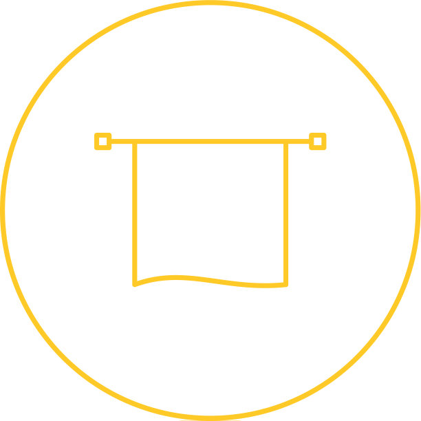 独特的毛巾烘干机线路图标图片下载