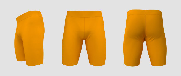 缩腰的短裤模型。图片下载