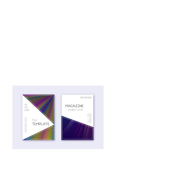 三角形封面设计模板设置彩虹抽象图片下载