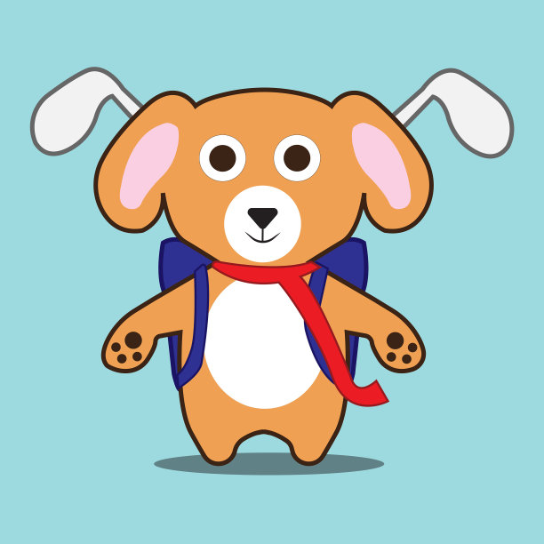 带高尔夫球袋的狗图片下载