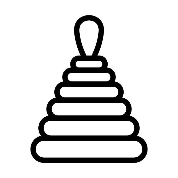 金字塔玩具图标图片下载