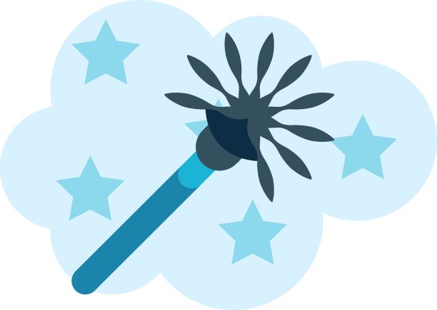 蓝色塑料手柄马桶刷概念，厕所清洁设备矢量平面图标设计，马桶配件的泡沫Sud背景图片下载