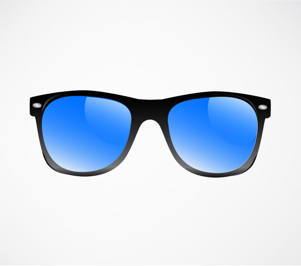 黑色的太阳镜蓝色的林斯图片下载