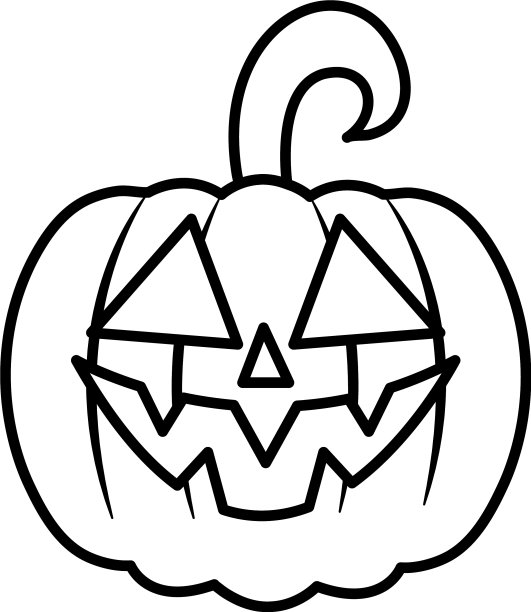 万圣节南瓜图标线条风格图片下载