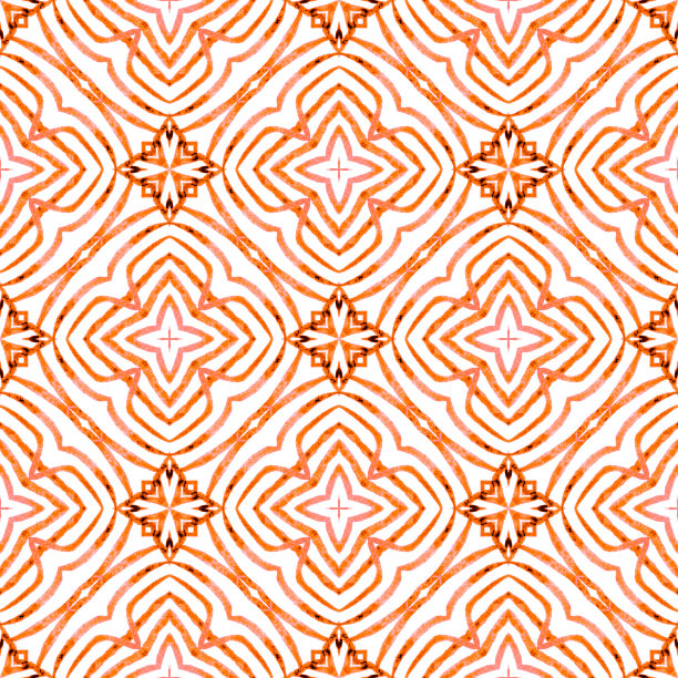 雪佛龙水彩模式。橙色的放荡不羁的图片下载