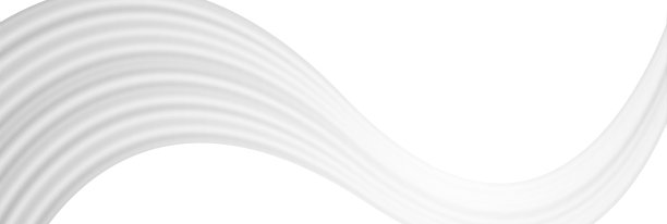 灰色白色平滑模糊波浪抽象矢量旗帜设计图片下载