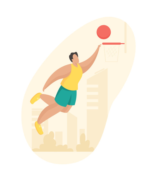 篮球运动员投篮入筐，男子短裤T恤扣篮跳跃图片下载