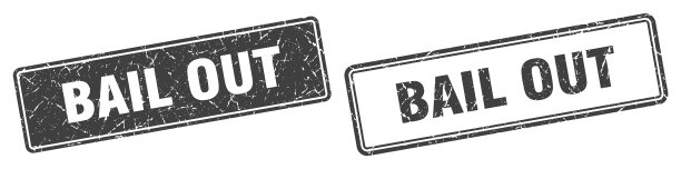 保释盖章设置保释方形垃圾标志图片下载