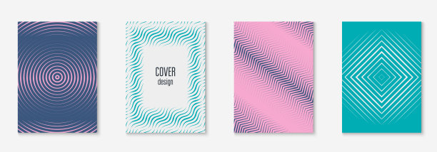 抽象形状覆盖和模板与线几何元素。图片下载