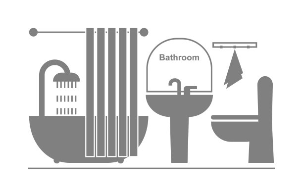 浴室图标。图片下载