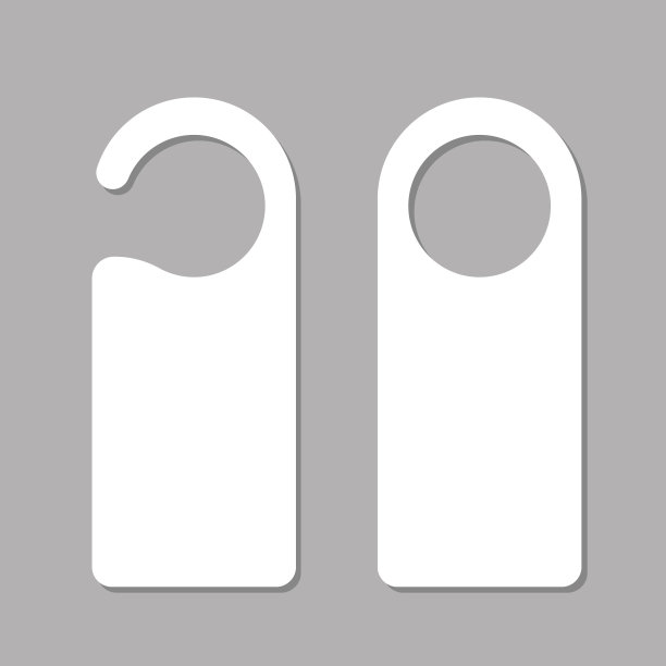 白色不要用阴影打扰标识。矢量图图片下载