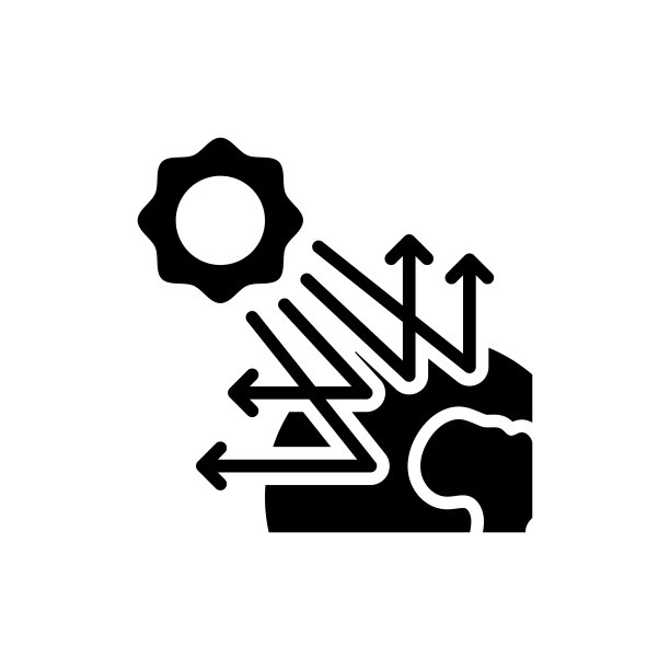 温室效应矢量图标风格的插图。EPS 10个文件图片下载