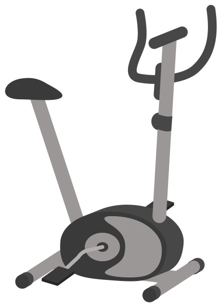 锻炼自行车隔离上图片下载