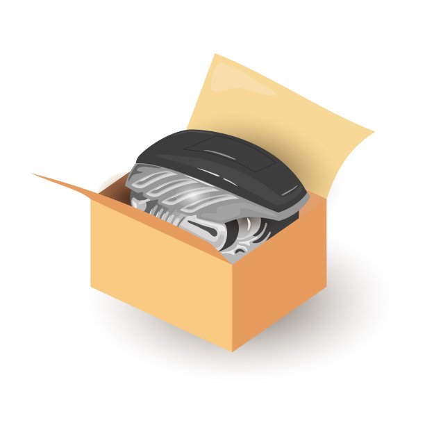 纸箱里丢失了汽车或摩托车的细节图片下载