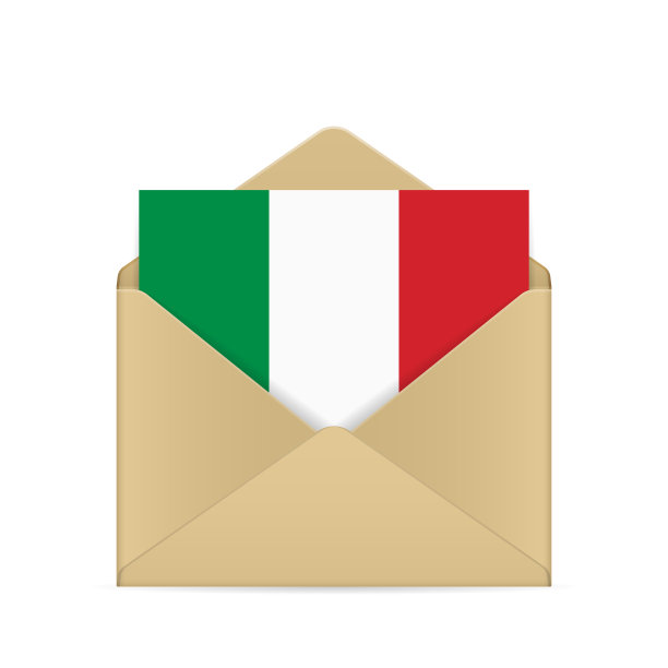 意大利国旗信封图片下载