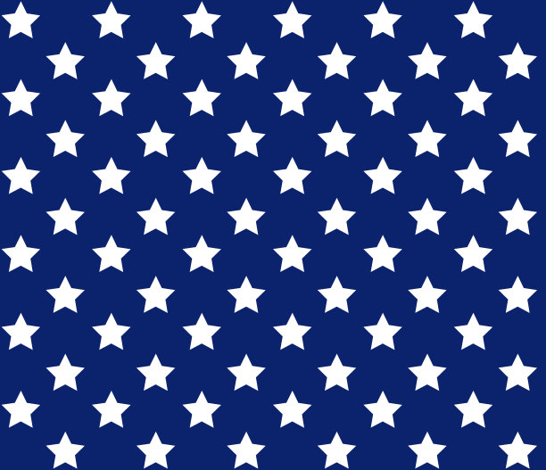 矢量无缝模式的平坦美国白色国旗星图片下载