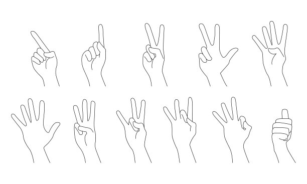 手势绘图集图片下载