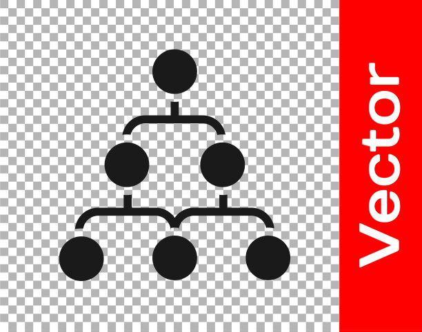 黑色企业组织结构图图片下载