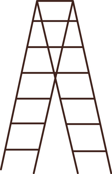 梯形图标图像平面风格图片下载