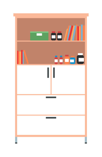 文件柜与文件和文件隔离图片下载