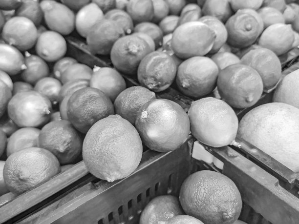 黑色和白色多汁的酸橙背景纹理来自Playa del Carmen墨西哥。图片下载