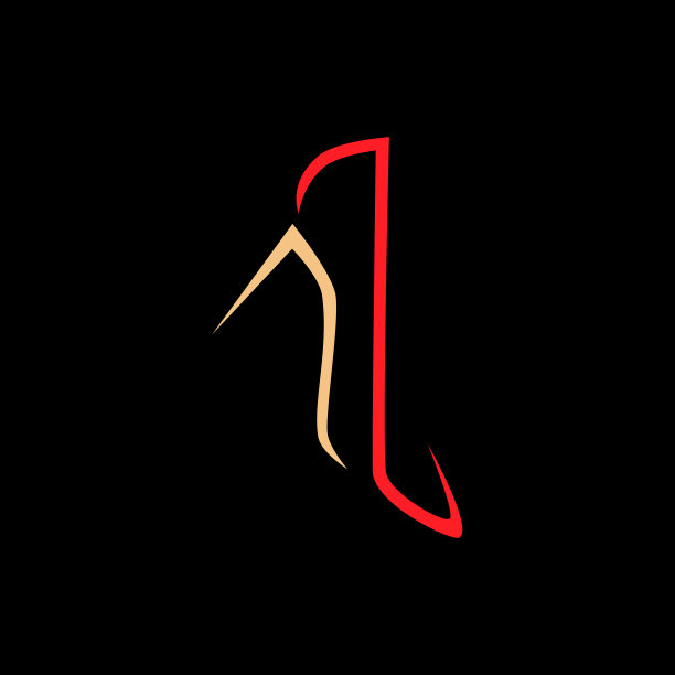 高跟鞋上的黑色背景图片下载