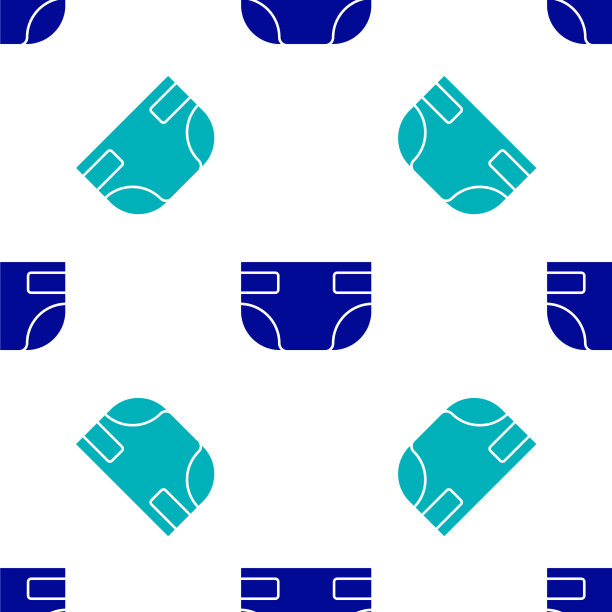 蓝色吸水性尿片图标隔离无缝图片下载