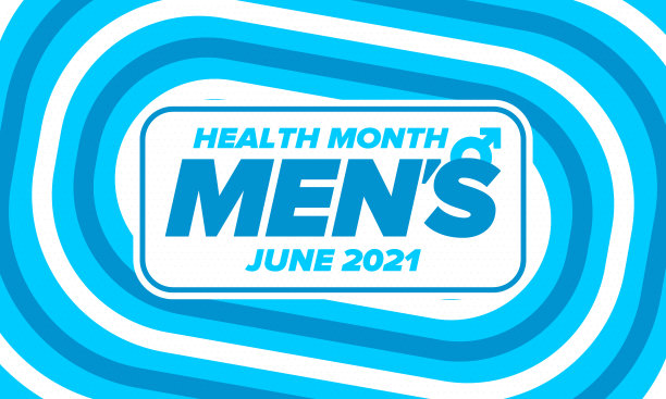 六月全国男性健康月健康教育计划。每年在美国庆祝。医学概念。护理和健康。海报、卡片、横幅和背景。矢量图图片下载