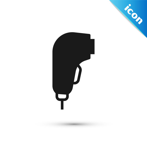 灰色扫描仪扫描条码图标隔离在白色背景上。条形码标签贴纸。用棒材交货的标识。向量图片下载