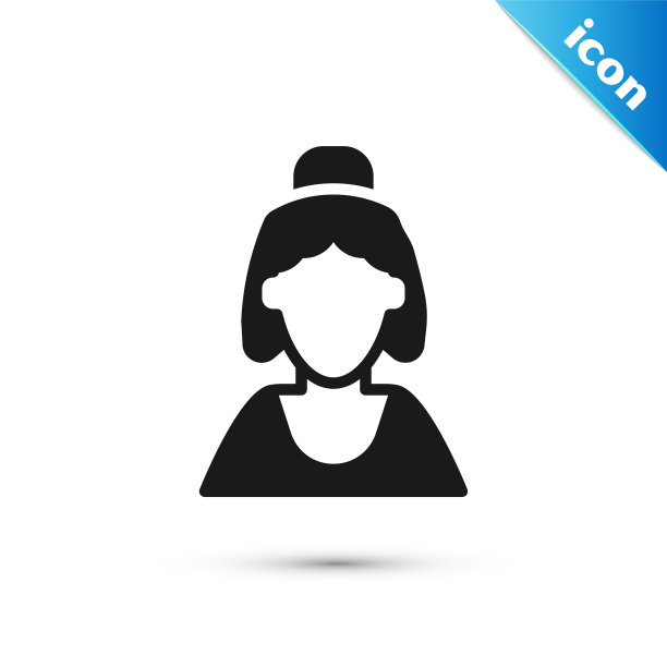 灰色顾问卖家珠宝店图标孤立在白色背景。向量图片下载