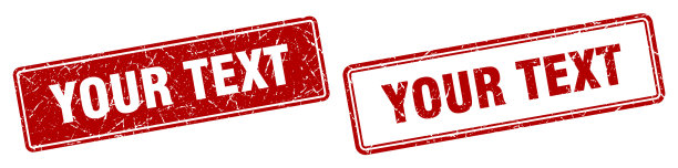 你的文本邮票设置了你的文本方块grunge标志图片下载