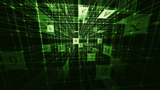 数字代码坠落和电脑黑客图片下载