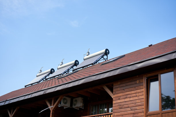 太阳能热水系统生态经济板沸腾液体可再生循环利用产生绿色电力替代生态能源图片下载