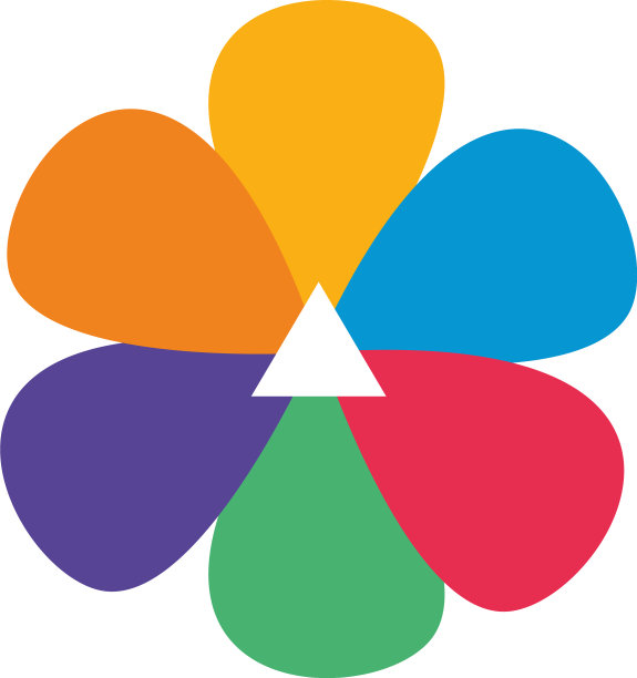 花卉标志模板颜色抽象创意图片下载