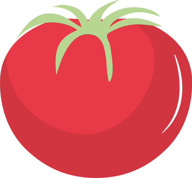 红色的番茄图标五颜六色的设计图片下载