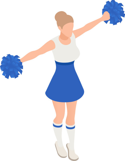 等距啦啦队长图片下载