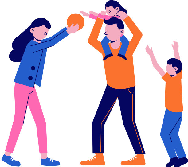 平面家庭运动图标图片下载